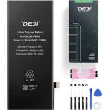 CetKing iPhone Xr Uyumlu Batarya Mucize Batarya Deji - Orijinal Mah Kapasite