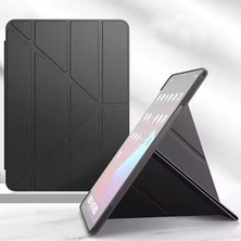 CetKing Samsung Galaxy P610 ile Uyumlu Tab S6 Lite 10.4 Kılıf Kalem Koyma Bölmeli Stand Olan Uyku Modlu Suni Deri, Yarı Transparan Silikon Arka Yüzey Ergonomik Yapılı, Attravtive Smart Cover