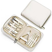 CetKing Parça Manikür Pedikür Seti, Gold Paslanmaz Çelik, Tırnak Bakım Aletleri, Özel Taşıma Çantalı (Özel Seri)