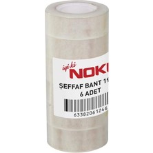 CetKing Şeffaf Bant 19MMX33M 6'lı