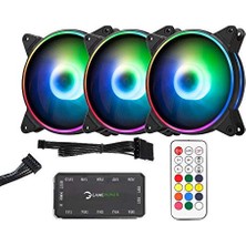 CetKing Power Silence - 120MM Rgb LED Adreslenebilir Kasa Fanı - 3in1 Kit (Air Turbine)