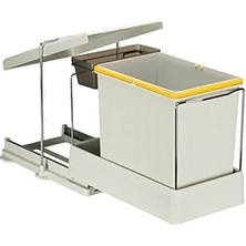 CetKing 21600 Raylı Dolap Içi Çöp Kovası 16+1 Lt (17 Lt)
