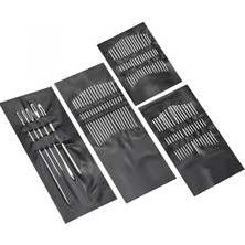 CetKing 55 Parça Dikiş Iğnesi Seti Yorgan Etamin Kanaviçe Iğnesi Paslanmaz Çelik El Dikişi Hobi Terzi Kullanımı