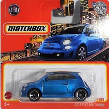 CetKing Matchbox 2019 Fiat 500 Turbo Blue 11/100 (Kısa Kart) HFR65
