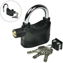 Buffer® Desibel Siyah Alarmlı Çok Fonksiyonlu Ekstra Güvenlikli Kare Asma Dolap Kilidi