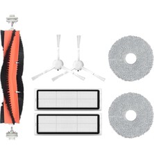 CetKing X10 Plus X20 Plus Xiaomi Uyumlu Yedek Fırça Hepa Filtre Mop Seti-7 Parça
