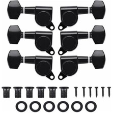 CetKing Ab1-Bk Akustik Gitar Kaliteli Burgu Takımı Yedek Parça Siyah Renk