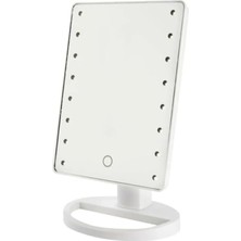 CetKing Dokunmatik LED Işıklı Pilli Masa Üstü Makyaj Aynası Makyaj Aynası Ledli