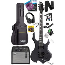 CetKing FORCE-AMP50 Üst Seviye 50 Watt Amfili Elektro Gitar H-H Profesyonel Full Set Aksesuarlı