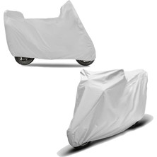 CetKing Brandası, Motor Örtüsü (Gri Arka Çanta Uyumlu, Motor Uzunluğu 2.10M-2.20M Arası (L))