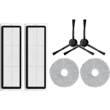 CetKing Dreame Bot L10S Pro Uyumlu Yedek Hepa Filtre Yan Fırça Mop-6 Parça
