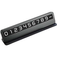 CetKing Premıum Deri Alaşım Gizlenebilir Araç Park Telefon Numaratörü Geçici Park Telefon Numaratörü