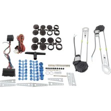 CetKing Elektrikli Cam Dönüşüm Kiti, Evrensel Komple Set 12V 12A Elektrikli Cam Anahtarı 2 Kapılı Kamyonet Suv Için Uzun Ömürlü