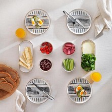 CetKing Sunny 4 Kişilik Kahvaltı Takımı 10 Parça-Gri