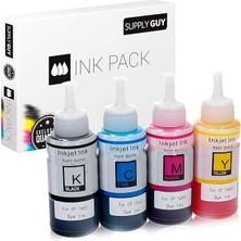 CetKing Guy Mürekkep Epson 664 ile Uyumlu Ecotank Et 14000 2550 2650 4500 L100 L110 L1300 L200 L210 L300 L3050 L3060 L3070 L310 L355 L361 L365 L382 L385 L455 L485 L486 L555 L565 (4x 70 Ml)