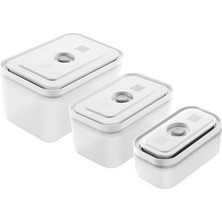 CetKing Fresh & Save Vakumlu Saklama Kabı Seti S/m/l Yarı Şeffaf-Gri