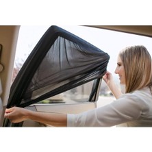 CetKing Oto Güneşlik Perde Araba Yan Cam Perdesi Güneş Önleyici Araç Içi Güneşliği Için Sinekliği Koruyucu Örtü Arka Koltuk Perdesi (2 Adet)