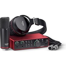 CetKing Scarlett 2i2 Studio Gen 4 Ses Kayıt Paketi: Şarkı Yazarları Için Kayıt, Yayın ve Podcasting Için Kondansatör Mikrofon ve Kulaklık, USB Audio Arayüzü