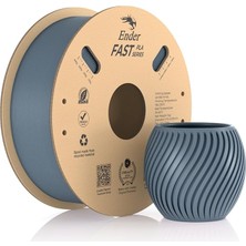 CetKing Ender Fast Pla Filament 1,75 Mm, 3D Yazıcı Filament 300 Mm/sn'ye Kadar Yüksek Hız, Geri Dönüştürülebilir Karton Makara, Çoğu Fdm 3D Yazıcıya Uygun - 1 kg (2,2 Lb) Gri