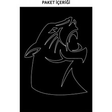 Artikel Panter Araç Sticker 21x29 cm, Oto Sticker, Araba Sticker