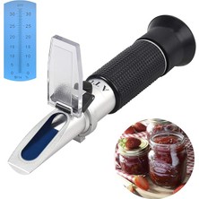 CetKing Dijital Refraktometre El Tipi Brix Refraktometre, Şeker Testi Için% 0-32, Otomatik Sıcaklık Kompanzasyonlu, Reçel, Meyve ve Içecekler Için Ideal - 3 Pipet ve Saklama Kutusu Içerir