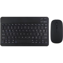 CetKing Galaxy Tab S9 Fe Plus X610 12.4 '' Ile Uyumlu Bluetooth Özellikli Klavye Mouse Set Siyah