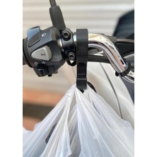 CetKing Pcx Gidon Poşet Askı Aparatı Siyah / Diğer Açık Gidonlu Motosikletlerle Uyumlu