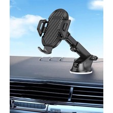 CetKing Araç Içi Torpido Üzeri 360° Dönebilen Tasarım Profesyonel Araç Içi Telefon Tutucu Vantuzlu Model iPhone Uyumlu Kullanımı Kolay Güçlü Tutucu Samsung Uyumlu Xiaomi Uyumlu Y12-G2 (Y12-G2)