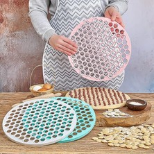 CetKing Pratik Mantı Kalıbı Mantı Kesme Aparatı Büyük Boy Mantımatik 32 cm 121 Adet Mantı