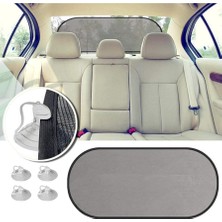 CetKing Oto Arka Cam Için Vantuzlu Güneşlik Perde Araç Perdesi Araç Arka Cam Vantuzlu Perde (100X50CM)