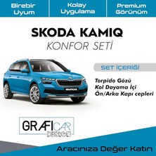 CetKing Design Skoda Kamiq Konfor Seti̇ - Saklama Alanları Kumaş Kaplama-Ses Izolasyon Amaçli Ürün
