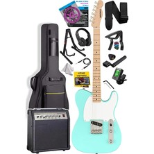 CetKing TLX-50GR-30AMP Tele Kasa Maple Klavye 2 Single-Coil 30W Amfili Elektro Gitar