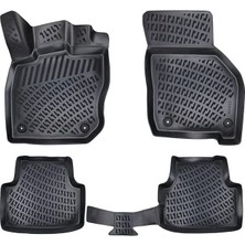 CetKing Skoda Octavia 2020 Sonrası Uyumlu 3D Havuzlu Paspas