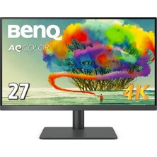 CetKing PD2705U, 27" Inç, IPS Panel, 4K UHD (3840X2160), 5ms, 60Hz, 1200:1, 99% SRGB/REC.709, HDR10, Pantone Skintone, Calman Verified, Flicker-Free, Low Blue Light, Dahili Hoparlör, Tasarım Monitörü