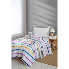 Upstyle Doğal Pike Baskılı Kids 140X230CM Funny Sarı-Lila