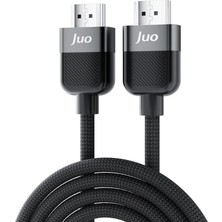 CetKing 4K 60Hz 18GBPS Hdr Arc Hdcp Destekli HDMI 2.0 Örgülü Kablo 1 Metre