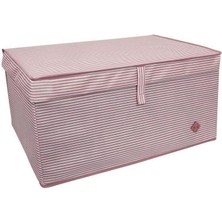 CetKing Mega Plus Jumbo Boy Katlanır Kumaş Saklama Kutusu 70X41X30 Çok Amaçlı Kapaklı Kutu Hurç Sandık
