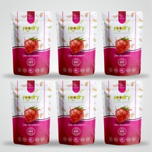 Foodry Freeze-Dry Çilek (Freeze Dried Strawberry) | Dondurularak Kurutulmuş Meyve Kurusu 20g *6