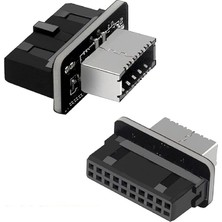 CetKing 5209 Type-E To USB 3.0 19 Pın Anakart Dişi Erkek Çevirici Dönüştürücü Adaptör