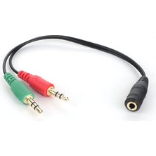 CetKing DK-CB-AUC02 20 cm Rca Stereo - 3.5 mm Ses Dönüştürücü Kablo