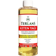 CetKing Keten Yağı Resim Yağı Ahşap Koruyucu 250 ml Linseed Oil