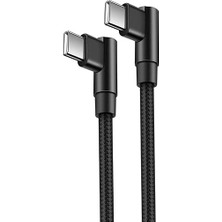 CetKing Metre Type-C Şarj Kablosu Hızlı Şarj Samsung Iphone Uyumlu Type C To Type C Uzun Kablo