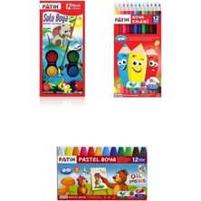 CetKing Kuru Boya Pastel Boya Sulu Boya Set 12'li B.s
