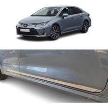 CetKing Oto Aksesuar Krom Yan Kapı Çıtası 4 Parça 2019 ve Sonrası Toyota Corolla ile Uyumlu