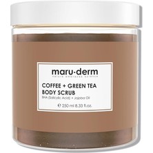 CetKing Kahve ve Yeşil Çay Özlü Vücut Peelingi Bha Jojoba Yağı 250 ml