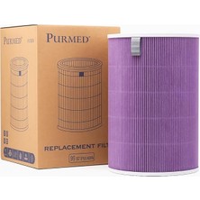 CetKing Xiaomi Mi 1/2 / 3 / Pro Uyumlu Hepa Filtre – Mor Renkli, H13 Yüksek Verimli Filtrasyon