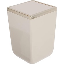 CetKing Toskana Çöp Kovası 6 Lt Bej Altın
