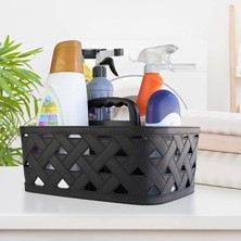 CetKing Deri Desenli Saplı Sepet