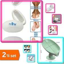 Hereveoyuncak Ped Egg Topuk Törpüsü + Vantuzlu Su Giderli Sabunluk - 2li Set U7N8R7