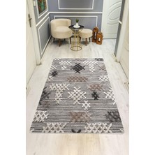 Dolce Mariee Modern Desenli Süngerli Kaymaz Dot Taban Dijital Baskı Halı H0830